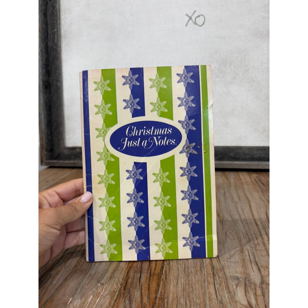 Vintage Christmas Just A Notes Stationery Set of 12 Angels  Mid Century